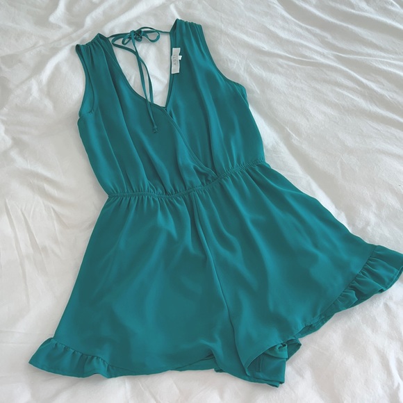 Astr Pants - Turquoise/Teal Romper